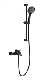 Смеситель для ванны с душевым гарнитуром Wonzon & Woghand, черный матовый, WW-C2036-MB - фото, отзывы, цена