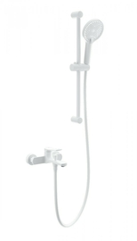 Смеситель для ванны с душевым гарнитуром Wonzon & Woghand, белый матовый, WW-C2036-MW - фото, отзывы, цена