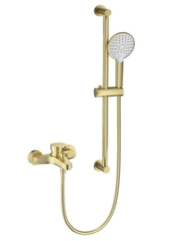 Смеситель для ванны с душевым гарнитуром Wonzon & Woghand, брашированное золото, WW-C2501-BG - фото, отзывы, цена