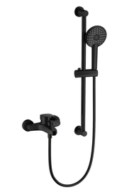 Смеситель для ванны с душевым гарнитуром Wonzon & Woghand, черный матовый, WW-C2501-MB - фото, отзывы, цена