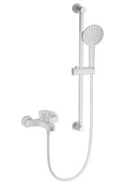 Смеситель для ванны с душевым гарнитуром Wonzon & Woghand, белый матовый, WW-C2501-MW - фото, отзывы, цена