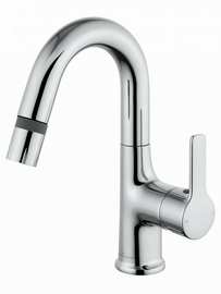 Смеситель для раковины Wonzon & Woghand с выдвижным изливом, хром, WW-FE01L212-CR - фото, отзывы, цена