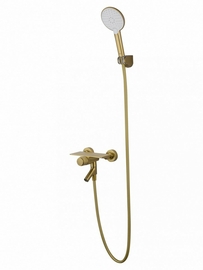Смеситель для ванны с душем Wonzon & Woghand Click, брашированное золото, WW-FE05L221- BG - фото, отзывы, цена