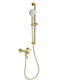 Смеситель для ванны с душевым гарнитуром Wonzon & Woghand Click, брашированное золото, WW- FE05L222-BG - фото, отзывы, цена