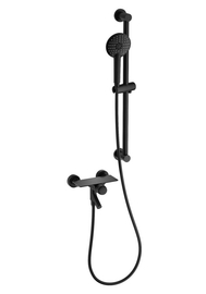 Смеситель для ванны с душевым гарнитуром Wonzon & Woghand Click, черный матовый, WW- FE05L222-MB - фото, отзывы, цена