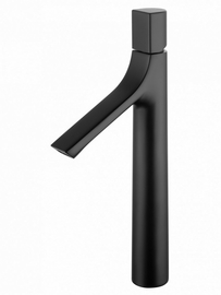 Смеситель для раковины высокий Wonzon & Woghand The One, черный матовый, WW-H1011-MB - фото, отзывы, цена