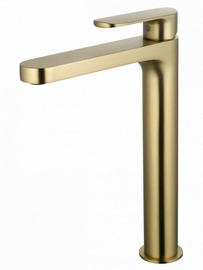 Смеситель для раковины высокий Wonzon & Woghand, брашированное золото, WW-H1034-BG - фото, отзывы, цена