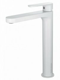 Смеситель для раковины высокий Wonzon & Woghand, белый матовый, WW-H1034-MW - фото, отзывы, цена