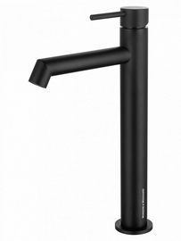 Смеситель для раковины высокий Wonzon & Woghand, черный матовый, WW-H1064-MB - фото, отзывы, цена