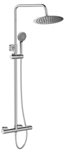 Душевая стойка со смесителем для верхнего и ручного душа BelBagno UNO-DOCM-CRM - фото, отзывы, цена