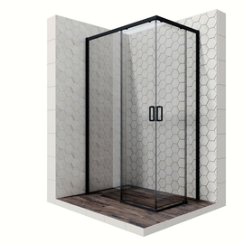 Душевое ограждение Ambassador Queen 11011205LBlack 120x80x200 - фото, отзывы, цена