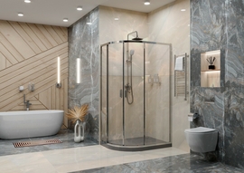 Душевое ограждение Ambassador Kingston 14011108 120x80x200 - фото, отзывы, цена