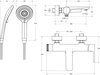 Комплект смесителей для ванной комнаты Cezares LUX-VD/LS-01 - фото, отзывы, цена