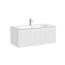 Тумба под раковину Sancos Code 100 подвесная, 1 ящик, белая, CD100W - фото, отзывы, цена