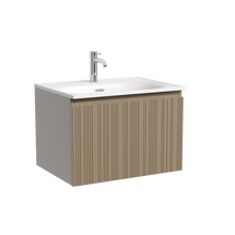 Тумба под раковину Sancos Code 60 подвесная, 1 ящик, серо-бежевая, CD60GB - фото, отзывы, цена