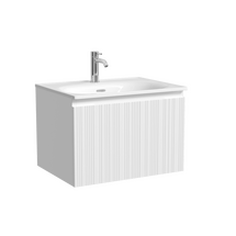Тумба под раковину Sancos Code 60 подвесная, 1 ящик, белая, CD60W - фото, отзывы, цена