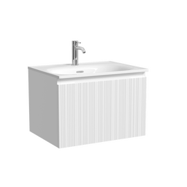 Тумба под раковину Sancos Code 60 подвесная, 1 ящик, белая, CD60W - фото, отзывы, цена