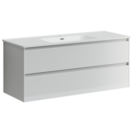 Тумба под раковину Sancos Cento 120 подвесная, 2 ящика, белый глянец, CN120-1W - фото, отзывы, цена