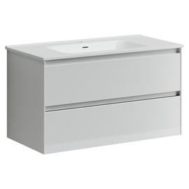 Тумба под раковину Sancos Cento 90 подвесная, 2 ящика, белый глянец, CN90W - фото, отзывы, цена