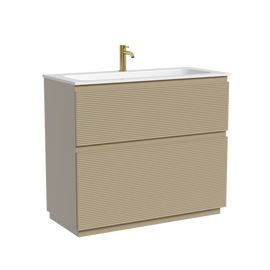 Тумба под раковину Sancos Folk Floor 100 напольная, 2 ящика, Капучино, FL100FCP - фото, отзывы, цена