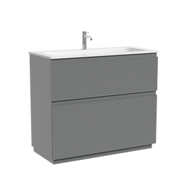 Тумба под раковину Sancos Folk Floor 100 напольная, 2 ящика, Ergraut soft, FL100FES - фото, отзывы, цена