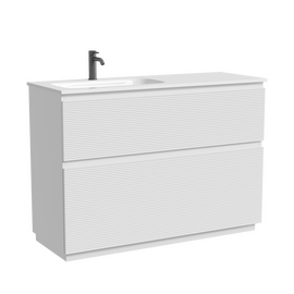 Тумба под раковину Sancos Folk Floor 120, напольная, левая, 2 ящика, Bianco, FL120FLW - фото, отзывы, цена