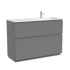 Тумба под раковину Sancos Folk Floor 120, напольная, правая, 2 ящика, Ergraut soft, FL120FRES - фото, отзывы, цена