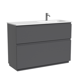 Тумба под раковину Sancos Folk Floor 120, напольная, правая, 2 ящика, Grey soft, FL120FRGS - фото, отзывы, цена