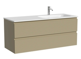 Тумба под раковину Sancos Folk 120 подвесная, правая, 2 ящика, Капучино, FL120RCP - фото, отзывы, цена