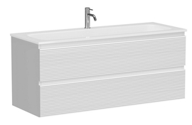 Тумба под раковину Sancos Folk 120 подвесная, 2 ящика, Bianco, FL120W - фото, отзывы, цена