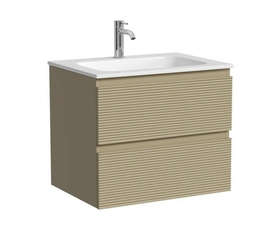 Тумба под раковину Sancos Folk 60 подвесная, 2 ящика, Капучино, FL60CP - фото, отзывы, цена