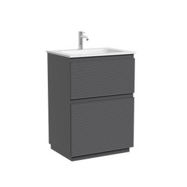 Тумба под раковину Sancos Folk Floor 60 напольная, 2 ящика, Grey soft, FL60FGS - фото, отзывы, цена