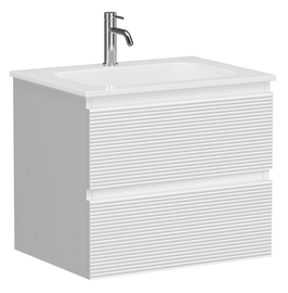 Тумба под раковину Sancos Folk 60 подвесная, 2 ящика, Bianco, FL60W - фото, отзывы, цена