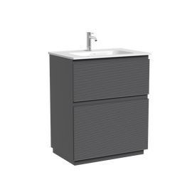 Тумба под раковину Sancos Folk Floor 70 напольная, 2 ящика, Grey soft, FL70FGS - фото, отзывы, цена