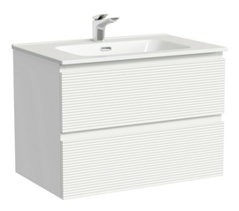 Тумба под раковину Sancos Folk 70 подвесная, 2 ящика, Bianco, FL70W - фото, отзывы, цена