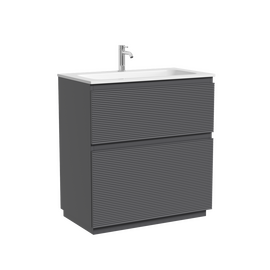 Тумба под раковину Sancos Folk Floor 80 напольная, 2 ящика, Grey soft, FL80FGS - фото, отзывы, цена