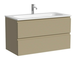 Тумба под раковину Sancos Folk 90 подвесная, 2 ящика, Капучино, FL90CP - фото, отзывы, цена