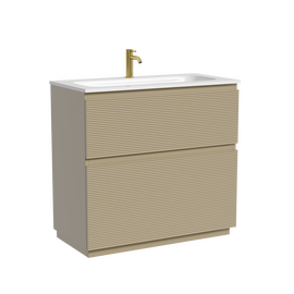 Тумба под раковину Sancos Folk Floor 90 напольная, 2 ящика, Капучино, FL90FCP - фото, отзывы, цена