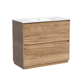 Тумба под раковину Sancos Libra Floor 100 напольная, 2 ящика, дуб чарльстон, LB100FECH - фото, отзывы, цена