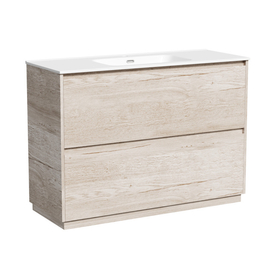 Тумба под раковину Sancos Libra Floor 120 напольная, 2 ящика, дуб галифакс натуральный, LB120F-1EG - фото, отзывы, цена