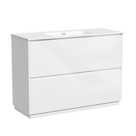 Тумба под раковину Sancos Libra Floor 120 напольная, 2 ящика, белый глянец, LB120F-1W - фото, отзывы, цена