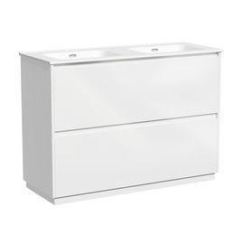 Тумба под раковину Sancos Libra Floor 120 напольная, 2 ящика, белый глянец, LB120F-2W - фото, отзывы, цена