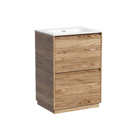 Тумба под раковину Sancos Libra Floor 60 напольная, 2 ящика, дуб чарльстон, LB60FECH - фото, отзывы, цена