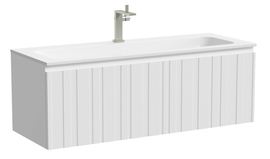 Тумба под раковину Sancos Lamel 120 подвесная, белая матовая, LM120W - фото, отзывы, цена