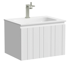 Тумба под раковину Sancos Lamel 60 подвесная, белая матовая, LM60W - фото, отзывы, цена