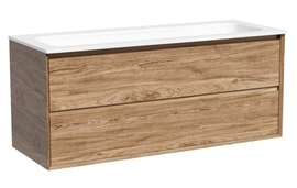 Тумба под раковину Sancos Marmi 2.0 120 подвесная, 2 ящика, дуб чарльстон, MR2.0120ECH - фото, отзывы, цена