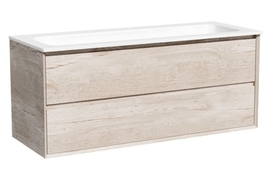 Тумба под раковину Sancos Marmi 2.0 120 подвесная, 2 ящика, дуб галифакс натуральный, MR2.0120EG - фото, отзывы, цена