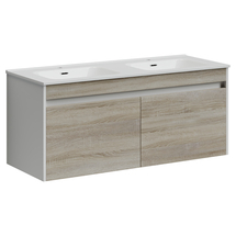 Тумба подвесная Sancos Smart 120, 4 ящика, дуб бардолино/белый, SM120-2E - фото, отзывы, цена