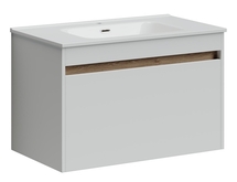 Тумба подвесная Sancos Smart 80, 2 ящика, белый глянец, SM80W - фото, отзывы, цена