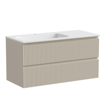 Тумба подвесная Sancos Snob R 100 левая, 2 ящика, Beige Soft, SNR100LCE - фото, отзывы, цена